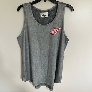 G-III 4Her By Carl Banks NHL Detroit Red Wings Hockey Tank Top‎ Size Large Gray